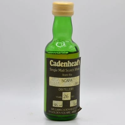 Scapa 26 Year Old Cadenhead Chess Set 3/15 1970s 5cl