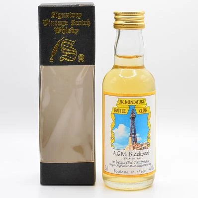 Tomintoul 18 Year Old AGM Blackpool 1991 Bottle No.12  5cl