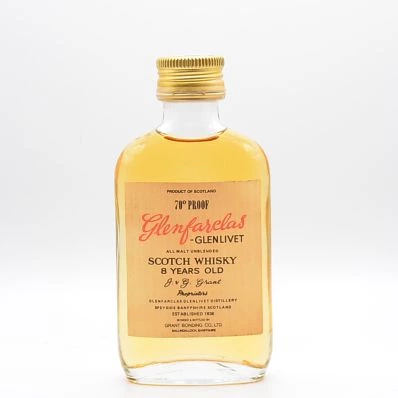 Glenfarclas 8 Year Old Glenlivet 70 Proof 1970s 5cl