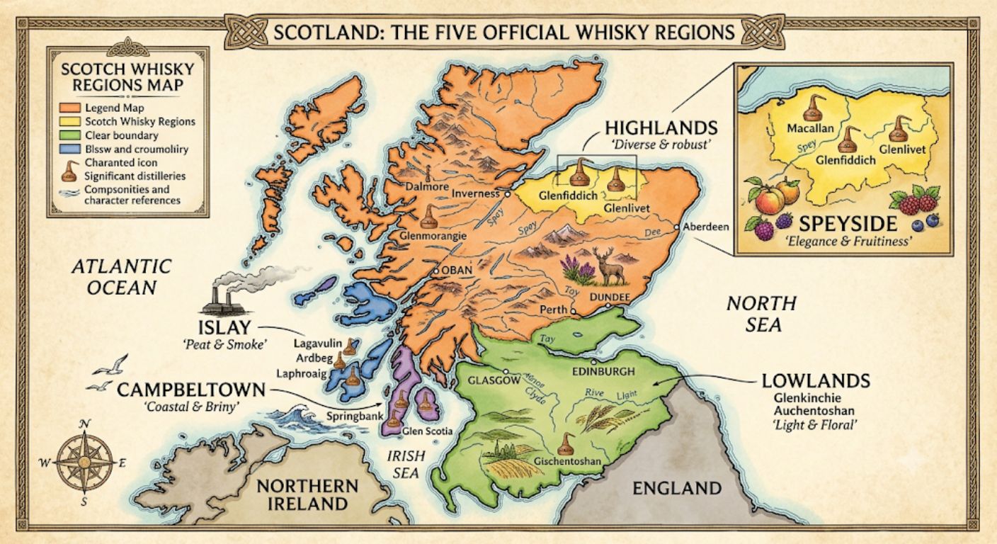 Insider’s Guide to the Five Scotch Whisky Regions