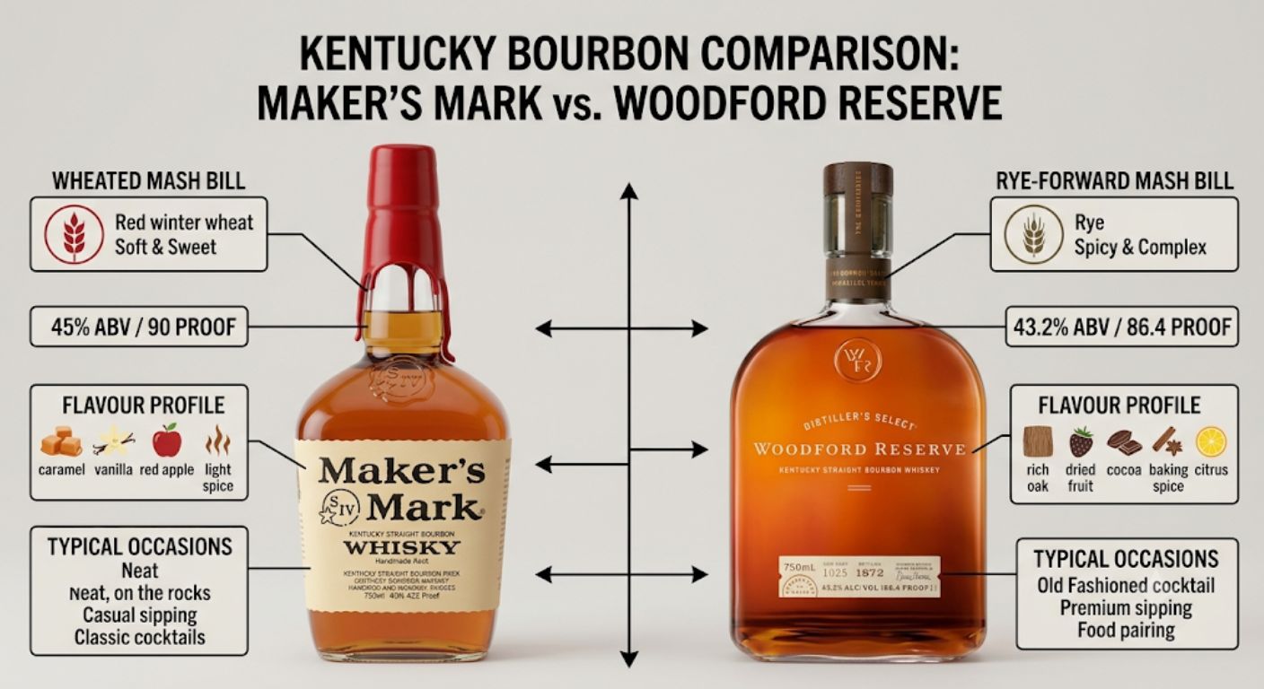 Maker's Mark vs Woodford Reserve: Which Bourbon Wins?