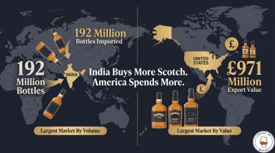 Scotch Whisky Export Statistics: Where the World Drinks Scottish Whisky