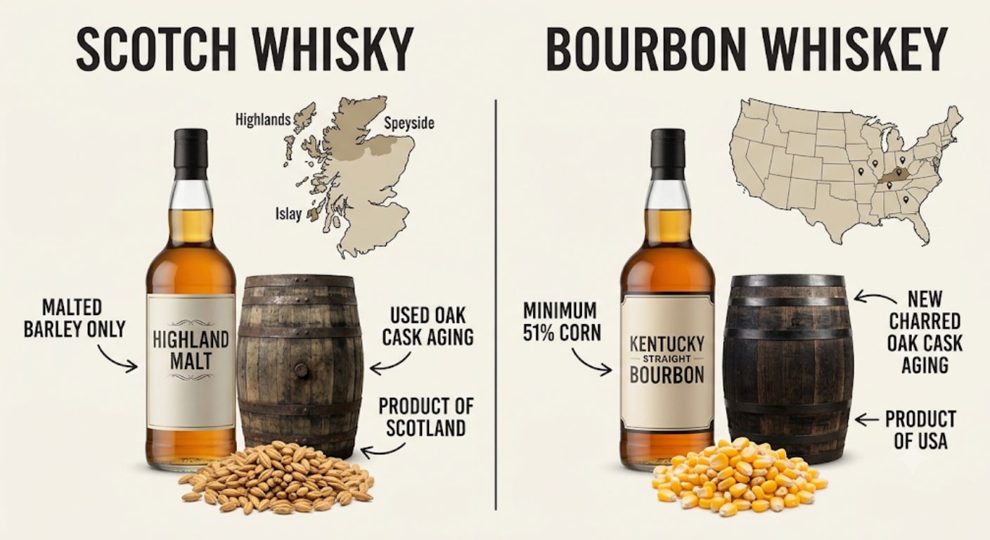 Scotch vs Bourbon: What's The Difference?