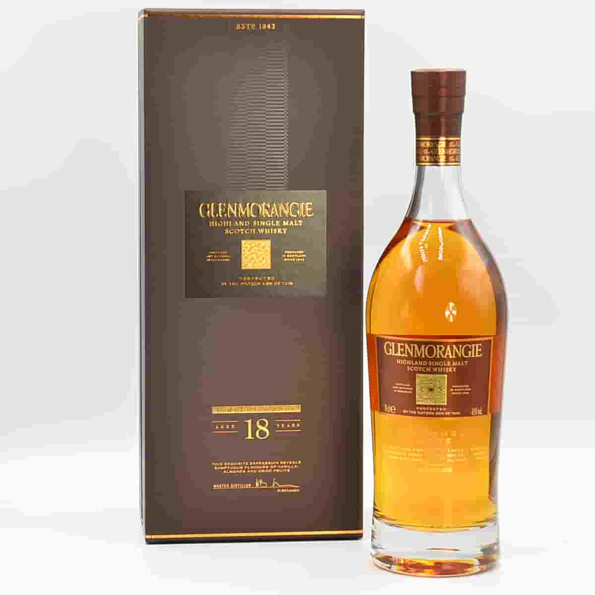 Glenmorangie 18 Year Old Highland Whisky Extremely Rare Brown Box